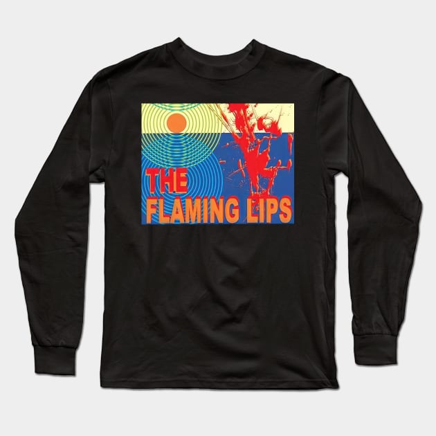 flaming lips Long Sleeve T-Shirt by shout bay_city